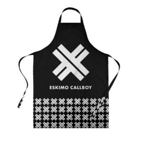 Фартук 3D с принтом Eskimo Callboy в Тюмени, 100% полиэстер | общий размер — 65 х 85 см, ширина нагрудника — 26 см, горловина — 53 см, длина завязок — 54 см, общий обхват в поясе — 173 см. Принт на завязках и на горловине наносится с двух сторон, на основной части фартука — только с внешней стороны | bury me in vegas | crystals | danskimo | eskimo callboy | sushi | the scene | we are the mess | группы | метал | музыка | рок | эскимо колбой