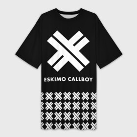 Платье-футболка 3D с принтом Eskimo Callboy в Тюмени,  |  | Тематика изображения на принте: bury me in vegas | crystals | danskimo | eskimo callboy | sushi | the scene | we are the mess | группы | метал | музыка | рок | эскимо колбой