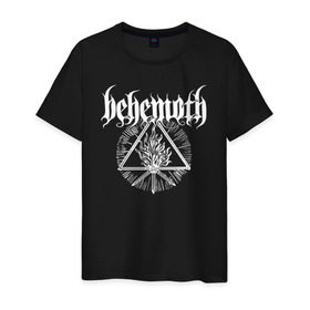 Мужская футболка хлопок с принтом Behemoth в Тюмени, 100% хлопок | прямой крой, круглый вырез горловины, длина до линии бедер, слегка спущенное плечо. | behemoth | black metal | death metal | inferno | nergal | orion | seth | блэк метал | группы | дэт метал | метал | музыка | рок