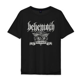 Мужская футболка хлопок Oversize с принтом Behemoth в Тюмени, 100% хлопок | свободный крой, круглый ворот, “спинка” длиннее передней части | behemoth | black metal | death metal | inferno | nergal | orion | seth | блэк метал | группы | дэт метал | метал | музыка | рок