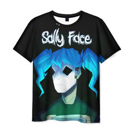 Мужская футболка 3D с принтом Sally Face (11) в Тюмени, 100% полиэфир | прямой крой, круглый вырез горловины, длина до линии бедер | face | fisher | larry johnson | mask | sally | sally face | sally fisher | демоны | духи | маска | призраки | салли | салли фейс | салли фишер | фейс