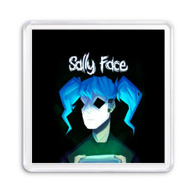 Магнит 55*55 с принтом Sally Face (11) в Тюмени, Пластик | Размер: 65*65 мм; Размер печати: 55*55 мм | face | fisher | larry johnson | mask | sally | sally face | sally fisher | демоны | духи | маска | призраки | салли | салли фейс | салли фишер | фейс