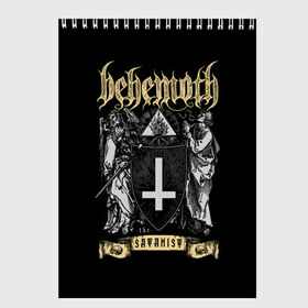 Скетчбук с принтом Behemoth в Тюмени, 100% бумага
 | 48 листов, плотность листов — 100 г/м2, плотность картонной обложки — 250 г/м2. Листы скреплены сверху удобной пружинной спиралью | Тематика изображения на принте: behemoth | black metal | death metal | inferno | nergal | orion | seth | блэк метал | группы | дэт метал | метал | музыка | рок