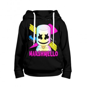 Детская толстовка 3D с принтом Marshmello в Тюмени, 100% полиэстер | двухслойный капюшон со шнурком для регулировки, мягкие манжеты на рукавах и по низу толстовки, спереди карман-кенгуру с мягким внутренним слоем | alone | beautiful now | disc | dj | jockey | marshmallow | американский | диджей | дискотека | маршмэллоу | продюсер