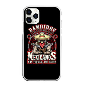 Чехол для iPhone 11 Pro Max матовый с принтом Bandidos в Тюмени, Силикон |  | cartridges | drawing | graphic | hat | mexican | mexico | ornament | patterns | revolvers | rope | tape | tequila | thug | weapon | бандит | верёвка | графика | лента | мексика | мексиканский | орнамент | оружие | патроны | револьверы | рисунок | текила |