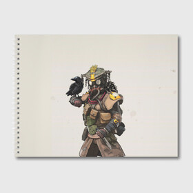 Альбом для рисования с принтом Ворон Апекс в Тюмени, 100% бумага
 | матовая бумага, плотность 200 мг. | apex | battle royale | legends | titanfall | апекс | легенды | тайтанфол | титанфол