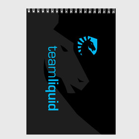Скетчбук с принтом TEAM LIQUID в Тюмени, 100% бумага
 | 48 листов, плотность листов — 100 г/м2, плотность картонной обложки — 250 г/м2. Листы скреплены сверху удобной пружинной спиралью | Тематика изображения на принте: 2019 | blue | cybersport | esport | liquid | logo | pro league | team | team liquid | киберспорт | логотип | тим ликвид | фирменные цвета