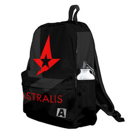 Рюкзак 3D с принтом ASTRALIS в Тюмени, 100% полиэстер | лямки с регулируемой длиной, сверху петелька, чтобы рюкзак можно было повесить на вешалку. Основное отделение закрывается на молнию, как и внешний карман. Внутри два дополнительных кармана, один из которых закрывается на молнию. По бокам два дополнительных кармашка | action | astralis | awp | counter strike | cs go | cs go global offensive | cybersport | faze clan | game | gamer | hyper beast | shooter | skin | team liquid | киберспорт | оружие | скины