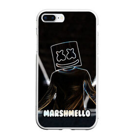 Чехол для iPhone 7Plus/8 Plus матовый с принтом Marshmello в Тюмени, Силикон | Область печати: задняя сторона чехла, без боковых панелей | marshmello | диджей | клуб | клубная музыка | маршмеллоу | маршмэлло | маршмэллоу | музыка | электронная