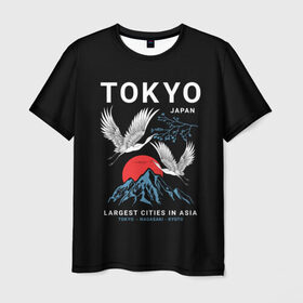 Мужская футболка 3D с принтом Tokyo в Тюмени, 100% полиэфир | прямой крой, круглый вырез горловины, длина до линии бедер | Тематика изображения на принте: cities | country | japan | large | most | mountains | nagasaki | tokyo | travel | большие | восход | города | горы | графика | журавли | закат | летят | нагасаки | надпись | полет | птицы | путешествия | рисунок | самые | солнце | страна