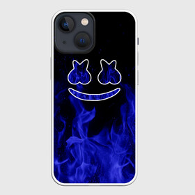 Чехол для iPhone 13 mini с принтом Marshmello Fire в Тюмени,  |  | christopher comstock | dj | fire | marshmello | music | диджей | искры | клубная музыка | клубняк | крис комсток | логотип | маршмэллоу | музыка | огонь | пламя