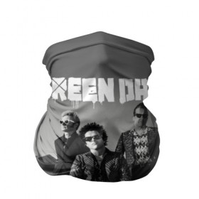 Бандана-труба 3D с принтом Green Day в Тюмени, 100% полиэстер, ткань с особыми свойствами — Activecool | плотность 150‒180 г/м2; хорошо тянется, но сохраняет форму | Тематика изображения на принте: green day | greenday | punk | rock | грин дэй | группы | музыка | панк | рок