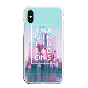 Чехол для iPhone XS Max матовый с принтом Imagine Dragons в Тюмени, Силикон | Область печати: задняя сторона чехла, без боковых панелей | believer | evolve | imagine dragons | night visions | radioactive | rock | группы | имейджин драгонс | инди | музыка | рок