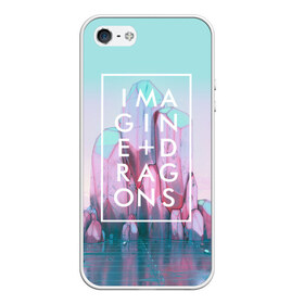 Чехол для iPhone 5/5S матовый с принтом Imagine Dragons в Тюмени, Силикон | Область печати: задняя сторона чехла, без боковых панелей | Тематика изображения на принте: believer | evolve | imagine dragons | night visions | radioactive | rock | группы | имейджин драгонс | инди | музыка | рок