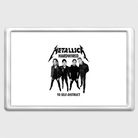 Магнит 45*70 с принтом Metallica в Тюмени, Пластик | Размер: 78*52 мм; Размер печати: 70*45 | heavy metal | metal | metallica | группы | метал | металлика | музыка | рок | трэш метал | хєви метал