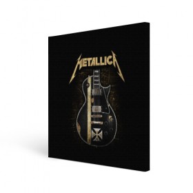 Холст квадратный с принтом Metallica в Тюмени, 100% ПВХ |  | heavy metal | metal | metallica | группы | метал | металлика | музыка | рок | трэш метал | хєви метал