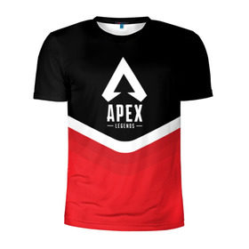 Мужская футболка 3D спортивная с принтом APEX LEGENDS в Тюмени, 100% полиэстер с улучшенными характеристиками | приталенный силуэт, круглая горловина, широкие плечи, сужается к линии бедра | apex | legend | legends | titanfall | апекс | арех | бангалор | бладхаунд | верхушки | гибралтар | каустик | лайфлайн | легенда | легенды | ледженд | леджендс | мираж | орех | рэйф | титанфол