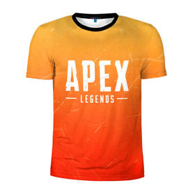 Мужская футболка 3D спортивная с принтом APEX LEGENDS в Тюмени, 100% полиэстер с улучшенными характеристиками | приталенный силуэт, круглая горловина, широкие плечи, сужается к линии бедра | apex | apex legends | battle | battle royal | titanfall | апекс | апекс легендс | батл рояль | битва | война | королевская битва