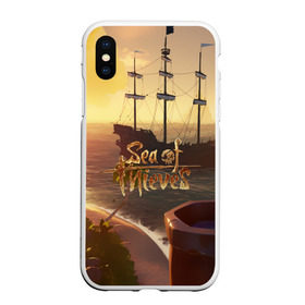 Чехол для iPhone XS Max матовый с принтом Sea of Thieves в Тюмени, Силикон | Область печати: задняя сторона чехла, без боковых панелей | blade | captain | game | hat | ken | pirate | sea of thieves | snake | sword | tatoo | woman | игры | пираты