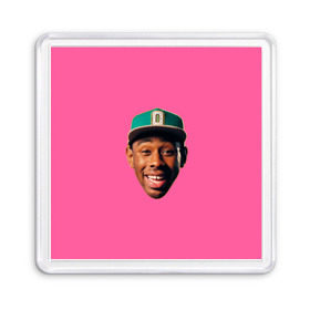 Магнит 55*55 с принтом ASAP - TYLER THE CREATOR в Тюмени, Пластик | Размер: 65*65 мм; Размер печати: 55*55 мм | Тематика изображения на принте: aap | asap | asap rocky | awge | cherry bomb | ferg | hip hop | mob. golf | rap | rep | tyler the creator | vlone | worldwide | асап | банда | голф | музыка | роки | рэп | тайлер | хип хоп