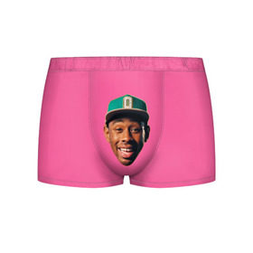 Мужские трусы 3D с принтом ASAP - TYLER THE CREATOR в Тюмени, 50% хлопок, 50% полиэстер | классическая посадка, на поясе мягкая тканевая резинка | aap | asap | asap rocky | awge | cherry bomb | ferg | hip hop | mob. golf | rap | rep | tyler the creator | vlone | worldwide | асап | банда | голф | музыка | роки | рэп | тайлер | хип хоп