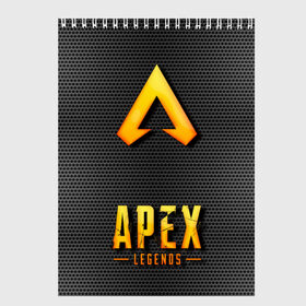 Скетчбук с принтом APEX LEGENDS в Тюмени, 100% бумага
 | 48 листов, плотность листов — 100 г/м2, плотность картонной обложки — 250 г/м2. Листы скреплены сверху удобной пружинной спиралью | apex | apex legends | апекс | апекс легенд | апекс легендс | бой | игра | компьютерная игра | королевская битва | лучшее | онлайн игра | популярное | текстура | хит | шутер