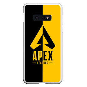 Чехол для Samsung S10E с принтом APEX LEGENDS YELLOW в Тюмени, Силикон | Область печати: задняя сторона чехла, без боковых панелей | Тематика изображения на принте: apex | legend | legends | titanfall | апекс | арех | бангалор | бладхаунд | верхушки | гибралтар | каустик | лайфлайн | легенда | легенды | ледженд | леджендс | мираж | орех | рэйф | титанфол