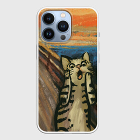 Чехол для iPhone 13 Pro с принтом Крик котика в Тюмени,  |  | cat | картина | кот | котик | котики | коты | котэ | кошак | крик | мем | приколы