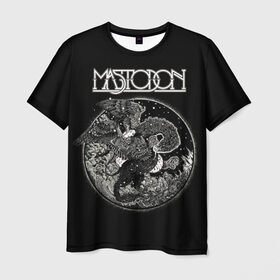 Мужская футболка 3D с принтом Mastodon в Тюмени, 100% полиэфир | прямой крой, круглый вырез горловины, длина до линии бедер | leviathan | mastodon | metal | sludge metal | stoner | грув метал | группы | мастодон | метал | музыка | рок
