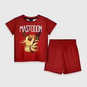 Детский костюм с шортами 3D с принтом Mastodon в Тюмени,  |  | leviathan | mastodon | metal | sludge metal | stoner | грув метал | группы | мастодон | метал | музыка | рок