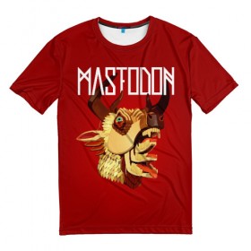 Мужская футболка 3D с принтом Mastodon в Тюмени, 100% полиэфир | прямой крой, круглый вырез горловины, длина до линии бедер | leviathan | mastodon | metal | sludge metal | stoner | грув метал | группы | мастодон | метал | музыка | рок
