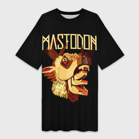 Платье-футболка 3D с принтом Mastodon в Тюмени,  |  | leviathan | mastodon | metal | sludge metal | stoner | грув метал | группы | мастодон | метал | музыка | рок
