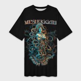 Платье-футболка 3D с принтом Meshuggah в Тюмени,  |  | djent | jens kidman | meshuggah | metal | грув метал | группы | метал | мешуга | музыка | рок