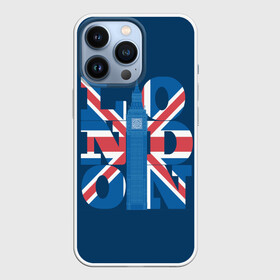 Чехол для iPhone 13 Pro с принтом London в Тюмени,  |  | city | england | flag | london | symbol | tow | uk | англия | башня | биг бен | великобритания | город | городской | графика | жёлтое | закат | иллюстрация | искусство | лондон | мода | молодёжная | небо | рисунок | символ