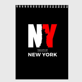 Скетчбук с принтом New York City в Тюмени, 100% бумага
 | 48 листов, плотность листов — 100 г/м2, плотность картонной обложки — 250 г/м2. Листы скреплены сверху удобной пружинной спиралью | america | city | large | liberty | new york | sculpture | statue | symbol | usa | америка | большие | буквы | город | графика | жизни | иллюстрация | искусство | мода | нью йорк | рисунок | свободы | силуэт | символ | скульптура | статуя
