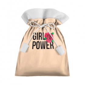 Подарочный 3D мешок с принтом Girl Power в Тюмени, 100% полиэстер | Размер: 29*39 см | 