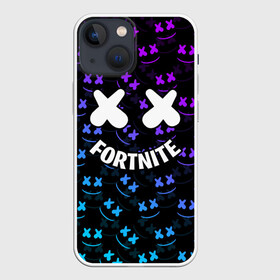 Чехол для iPhone 13 mini с принтом FORTNITE x MARSHMELLO в Тюмени,  |  | 2019 | armor | armour | cybersport | esport | fortnite | game | llama | logo | броня | игра | киберспорт | лама | фиолетовый | фирменные цвета | фортнайт