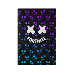 Обложка для паспорта матовая кожа с принтом FORTNITE x MARSHMELLO в Тюмени, натуральная матовая кожа | размер 19,3 х 13,7 см; прозрачные пластиковые крепления | 2019 | armor | armour | cybersport | esport | fortnite | game | llama | logo | броня | игра | киберспорт | лама | фиолетовый | фирменные цвета | фортнайт