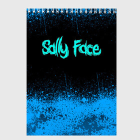 Скетчбук с принтом Sally Face (19) в Тюмени, 100% бумага
 | 48 листов, плотность листов — 100 г/м2, плотность картонной обложки — 250 г/м2. Листы скреплены сверху удобной пружинной спиралью | face | fisher | larry johnson | mask | sally | sally face | sally fisher | демоны | духи | маска | призраки | салли | салли фейс | салли фишер | фейс