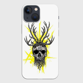 Чехол для iPhone 13 mini с принтом True Detective в Тюмени,  |  | carcosa | true detective | каркоса | криминал | мистика | настоящий детектив | раст коул | религия | ритуал | рога | символ | череп | эзотерика