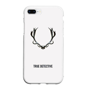 Чехол для iPhone 7Plus/8 Plus матовый с принтом True Detective в Тюмени, Силикон | Область печати: задняя сторона чехла, без боковых панелей | carcosa | true detective | каркоса | криминал | мистика | настоящий детектив | раст коул | религия | ритуал | рога | символ | эзотерика