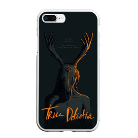 Чехол для iPhone 7Plus/8 Plus матовый с принтом True Detective в Тюмени, Силикон | Область печати: задняя сторона чехла, без боковых панелей | carcosa | true detective | каркоса | криминал | мистика | настоящий детектив | раст коул | религия | ритуал | рога | символ | эзотерика