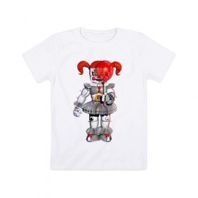 Детская футболка хлопок с принтом Five Nights At Freddy`s в Тюмени, 100% хлопок | круглый вырез горловины, полуприлегающий силуэт, длина до линии бедер | 
