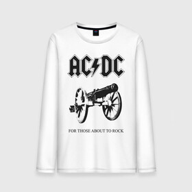 Мужской лонгслив хлопок с принтом AC/DC в Тюмени, 100% хлопок |  | ac dc | acdc | группы | метал | музыка | рок | хард рок | эйси диси | эйсидиси