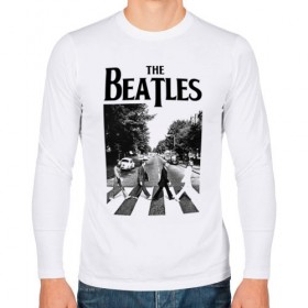 Мужской лонгслив хлопок с принтом The Beatles в Тюмени, 100% хлопок |  | beatles | the beatles | битлз | битлс | битлы | группы | джон леннон | джордж харрисон | легенды | музыка | пол маккартни | ринго старр | рок