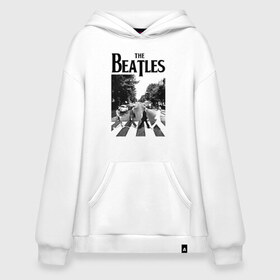 Худи SuperOversize хлопок с принтом The Beatles в Тюмени, 70% хлопок, 30% полиэстер, мягкий начес внутри | карман-кенгуру, эластичная резинка на манжетах и по нижней кромке, двухслойный капюшон
 | beatles | the beatles | битлз | битлс | битлы | группы | джон леннон | джордж харрисон | легенды | музыка | пол маккартни | ринго старр | рок