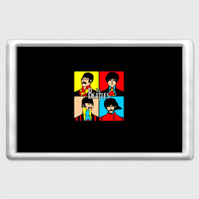 Магнит 45*70 с принтом The Beatles в Тюмени, Пластик | Размер: 78*52 мм; Размер печати: 70*45 | beatles | the beatles | битлз | битлс | битлы | группы | джон леннон | джордж харрисон | легенды | музыка | пол маккартни | ринго старр | рок