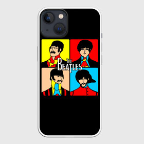 Чехол для iPhone 13 с принтом The Beatles в Тюмени,  |  | beatles | the beatles | битлз | битлс | битлы | группы | джон леннон | джордж харрисон | легенды | музыка | пол маккартни | ринго старр | рок