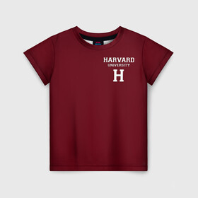 Детская футболка 3D с принтом Harvard University в Тюмени, 100% гипоаллергенный полиэфир | прямой крой, круглый вырез горловины, длина до линии бедер, чуть спущенное плечо, ткань немного тянется | harvard university | usa | америка | вуз | гарвард | колледж | образование | студенты | сша | университет | школа