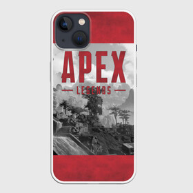 Чехол для iPhone 13 с принтом APEX LEGENDS (2 стороны) в Тюмени,  |  | apex | legend | legends | titanfall | апекс | арех | бангалор | бладхаунд | верхушки | гибралтар | каустик | лайфлайн | легенда | легенды | ледженд | леджендс | мираж | орех | рэйф | титанфол